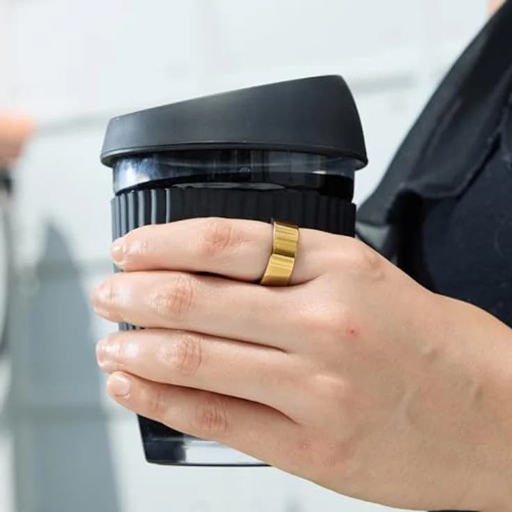 Ultrahuman Ring Air (8, Bionic Gold), Smart Ring mit Schlafindex, Temperaturverfolgung und Bewegungsindex, Gold – Bild 7