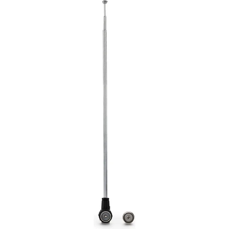 Hama Zimmerantenne, Radio, TV, DAB+, DAB, DVB T2, UKW, passiv, ausziehbar Innenantenne (DAB, DAB+, DVB-T, DVB-T2, UKW, für Innenbereich), Silber