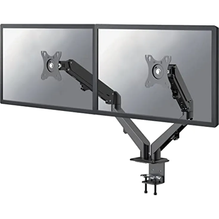 Neomounts by Newstar DS70-700BL2 Monitor-Tischhalterung 17-27 Zoll 2 TFT 3 Gelenke maximale 7 kg, schwarz