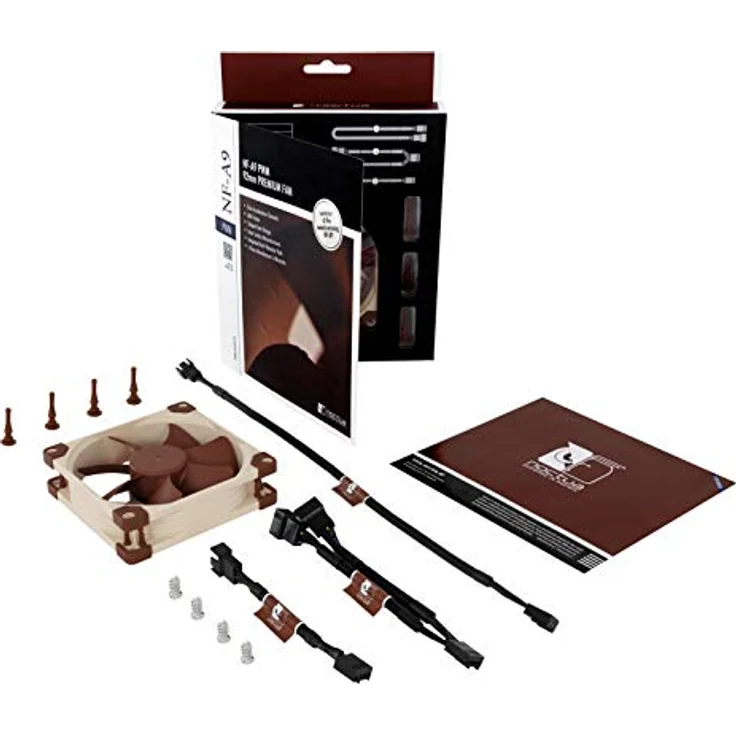 Noctua NF-A9 PWM, Leiser Premium-Lüfter, 4-Pin (92mm, Braun) - Preisvergleich – Bild 5