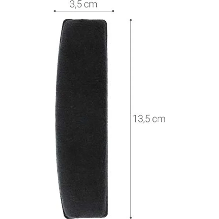 kwmobile Bügelpolster Kunstleder kompatibel mit Sennheiser HD515 / HD555 / HD595 / HD518 - Schwarzes Over Ear Kopfhörer Ersatz Kopfbügel Polster – Bild 3