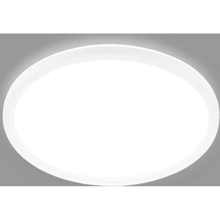 BRILONER LED Deckenlampe - Effiziente 11W LED Lampe mit 2400lm, flach, indirektes Licht, 50.000h Lebensdauer, 29x3 cm, Weiß