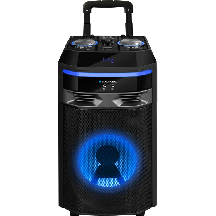 Tripplite PS6 Portable Audio System, Bluetooth Lautsprecher mit 5 h Akkulaufzeit, Schwarz