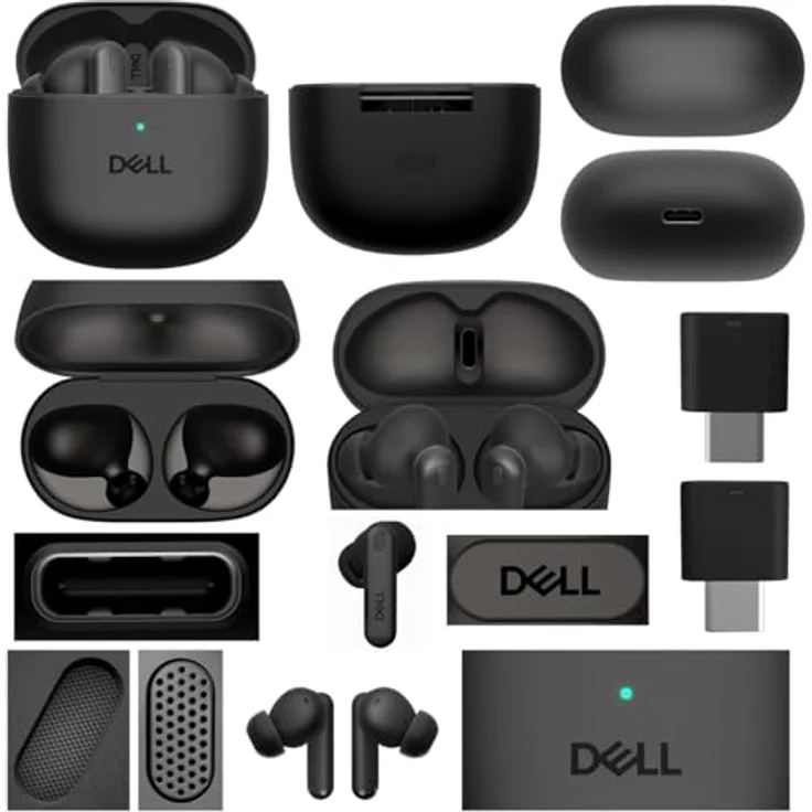Dell Pro Plus Earbuds EB525, Kabellose Kopfhörer mit ANC und 8 Stunden Akkulaufzeit, Schwarz – Bild 6