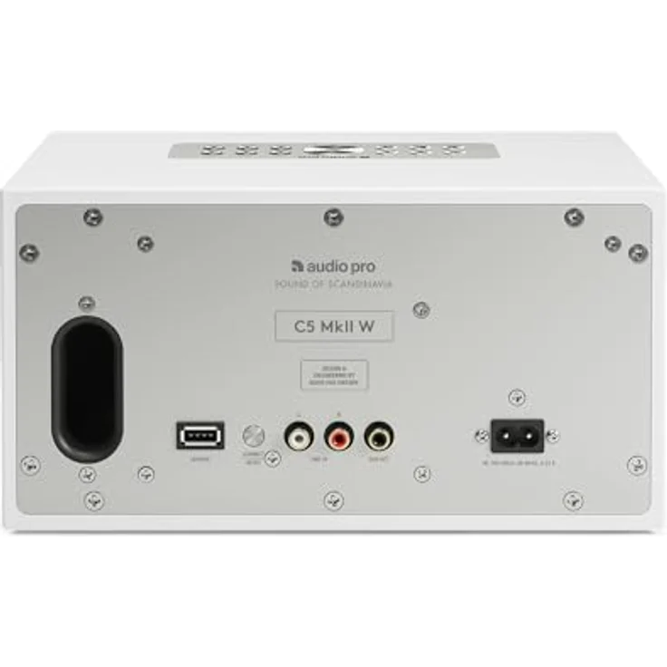Audio Pro C5 MkII W, Streaming-Lautsprecher mit Airplay 2, Bluetooth und WLAN, Weiß, Multiroom System – Bild 6
