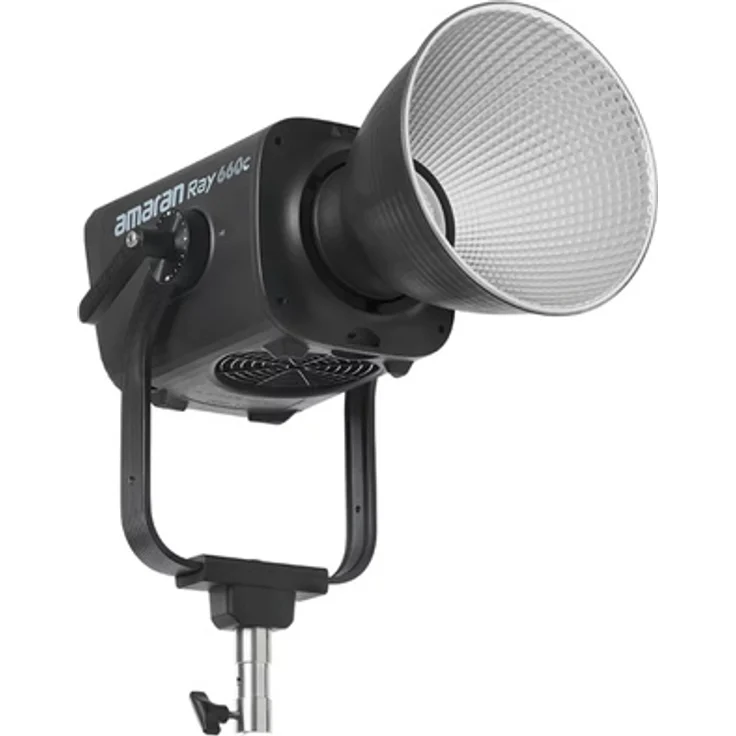 Amaran Ray 660c (EU), 660 W Full-Color COB LED-Punktstrahler mit Bowens Mount, IP54, verstellbare Farbtemperatur 2300-10000 K, 12 Lichteffekte