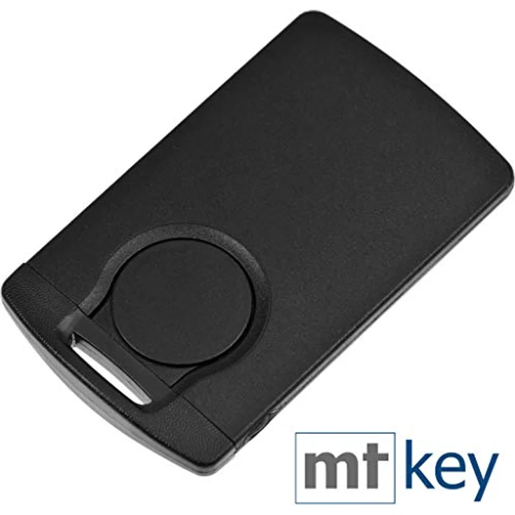 mt-key Auto Schlüssel Karte für Renault, 4 Tasten mit Notschlüssel Rohling und VARTA CR2032 Knopfzelle (3 V) – Bild 3