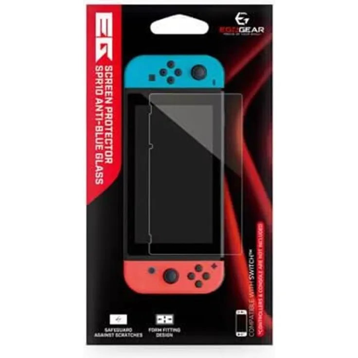 EgoGear SPR10 Anti-Blue Glass Displayschutzfolie für Nintendo Switch, kratzfest und schützend gegen blaue Lichtstrahlen