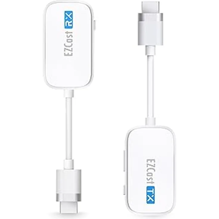 EZCAST Pocket Wireless HDMI-Sender und HDMI-Empfänger zum Spiegeln von Streaming-Video/Audio von PC, Laptop, Projektor