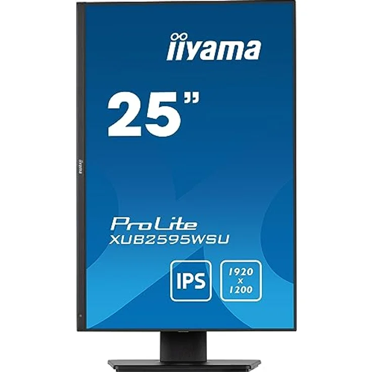 iiyama ProLite XUB2595WSU-B5 25" IPS LED-Monitor 16:10 VGA HDMI DP USB2.0 schwarz mit Höhenverstellung und Pivot – Bild 2