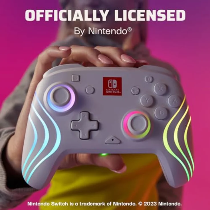 PDP Official Afterglow Wave Wireless Controller Nintendo Switch - White – Bild 5