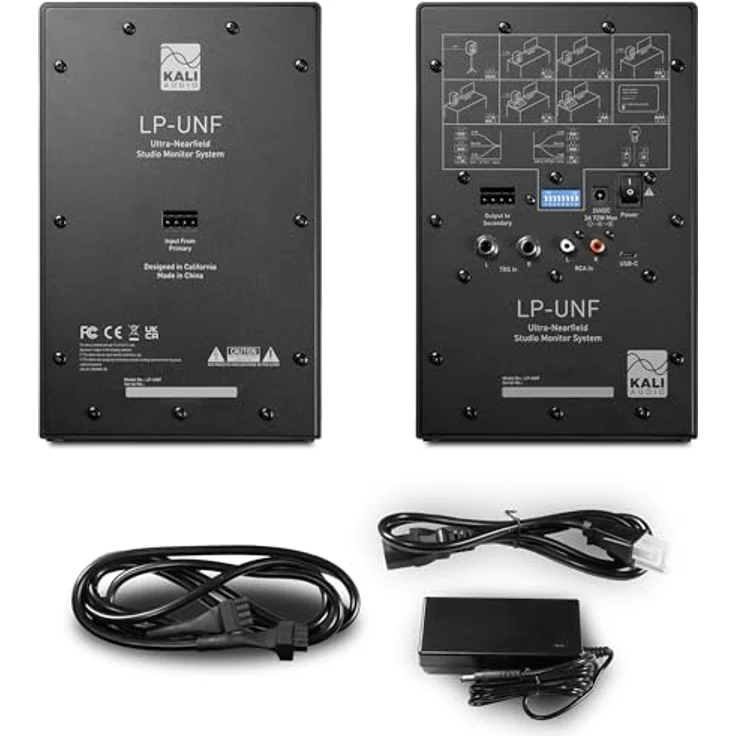 Kali Audio LP-UNF Nahfeldmonitor, 160 Watt, hochwertiges Soundsystem, Studiomonitor, Boundary EQ, Bluetooth/USB-C, Schwarz – Bild 3