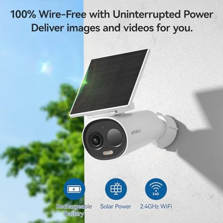 Imou Cell 3C All in One (2304 x 1296 Pixels), Draußen IP-Sicherheitskamera, Weiss – Bild 2