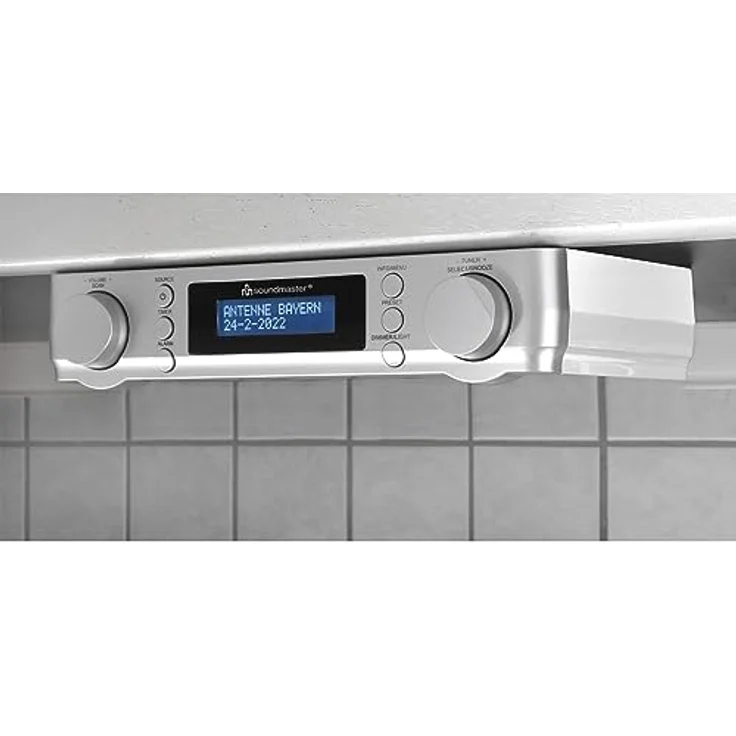 Soundmaster UR2022SI DAB+ und UKW-RDS Küchenradio Unterbauradio Radio Timer Wecker – Bild 3