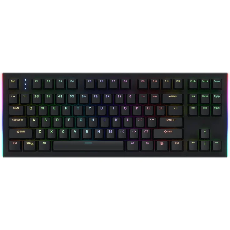 HATOR Gravity X TKL, Mechanische Gaming-Tastatur mit RGB-LEDs, USB, QWERTY, schwarz