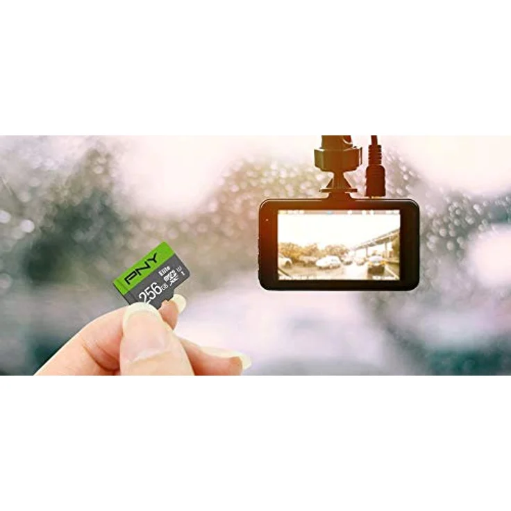 PNY Elite 256GB microSDXC-Speicherkarte + SD-Adapter, 100MB-s Lesegeschwindigkeit, Klasse 10 UHS-I, U1, A1 App Performance, V10 für Full-HD-Video – Bild 6
