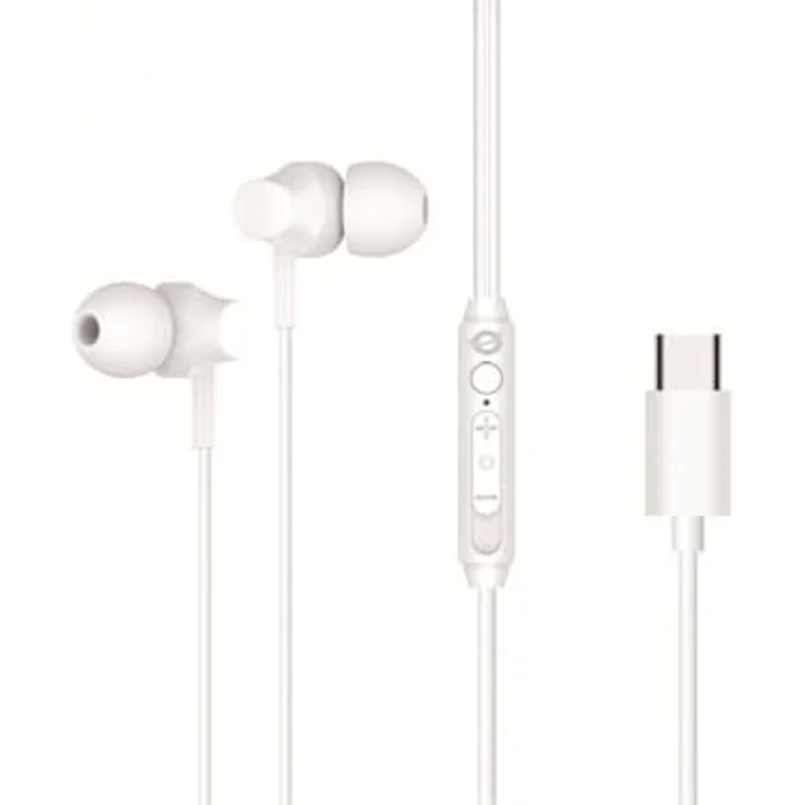 Conceptronic BRENDAN03W USB-C In-Ear-Headset, kabelgebunden, 20 - 20000 Hz, 13 g, Weiß – Bild 1