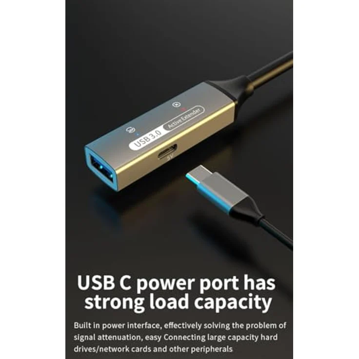 PremiumCord 20m Aktives USB 3.2 Gen1 Verlängerungskabel mit Repeater, doppelt geschirmt, hohe Übertragungsrate bis 5 Gbit/s – Bild 9