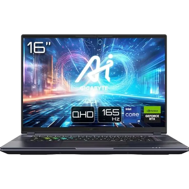 GIGABYTE AORUS 16X Gaming Laptop | 16" 16:10 165Hz WUXGA Display | Intel Core i9-14900HX | Nvidia GeForce RTX 4070 | Windows 11 |AORUS 16X ASG-63DEC65SH