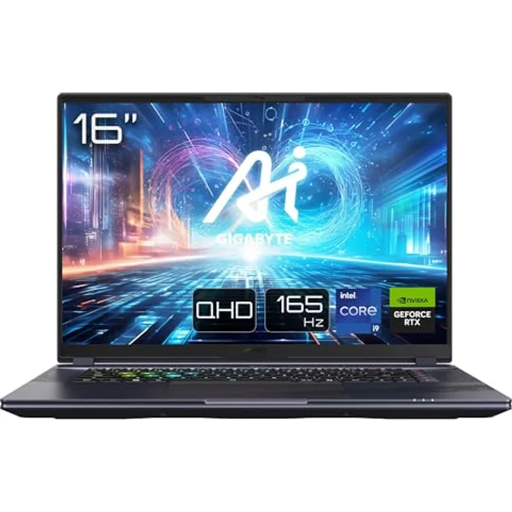 GIGABYTE AORUS 16X Gaming Laptop | 16" 16:10 165Hz WUXGA Display | Intel Core i9-14900HX | Nvidia GeForce RTX 4070 | Windows 11 |AORUS 16X ASG-63DEC65SH – Bild 1
