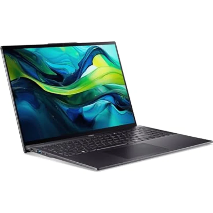 Acer Swift 16 AI OLED, SF16-51, Laptop mit 16 Zoll WQXGA+ 120 Hz Display, Intel Core Ultra 9, 32 GB RAM, 1 TB SSD, Intel Arc Graphics, QWERTZ Tastatur, bis zu 20 Stunden Akkulaufzeit – Bild 2