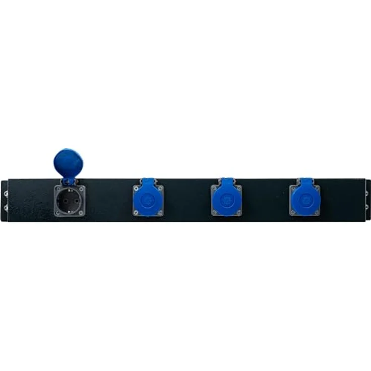 BGS 80190, Netzversorgungsleiste 4-fach 230 V mit Kunststoffabdeckungen für Schrankwand-System – Bild 4