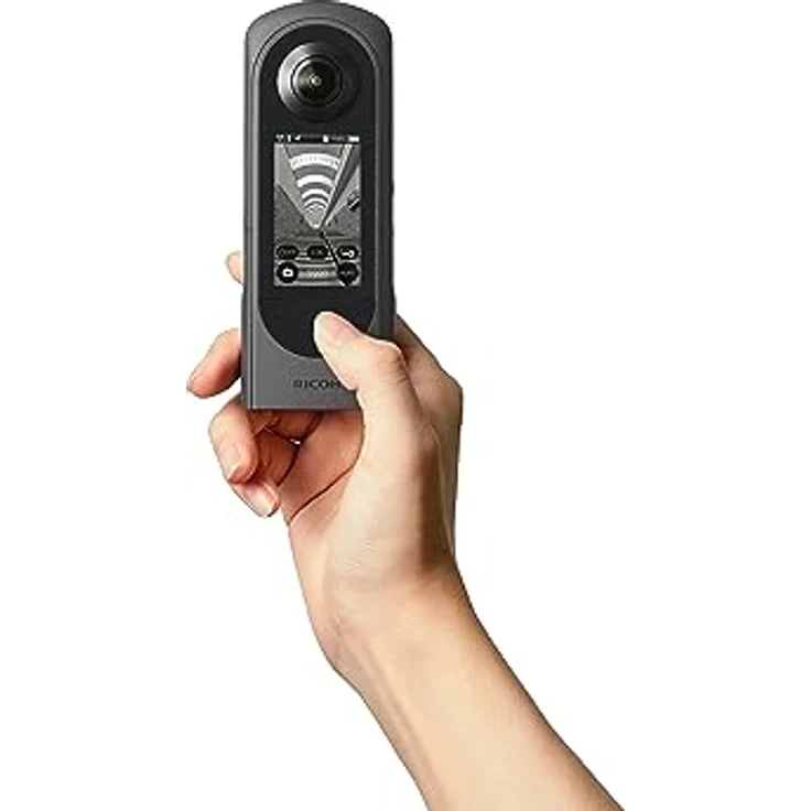 Ricoh Theta X 2023, 360° Camcorder mit 5.7K Videoauflösung, 48 MP, 2,25 Zoll Touchscreen und 46 GB Speicher, Schwarz – Bild 8