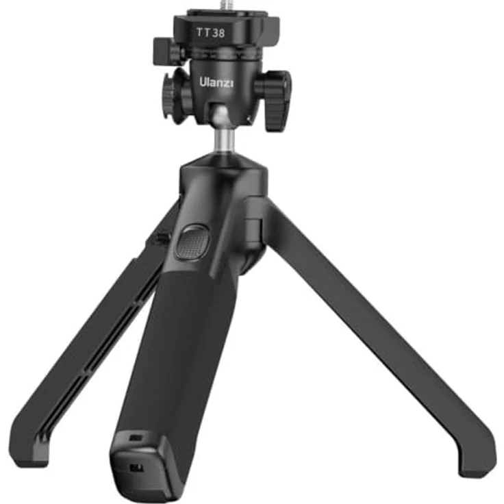Ulanzi TT38 ClickOpen Tabletop Tripod, Metall und Kunststoff, ONE-Click Vlog Grip Stativ – Bild 1