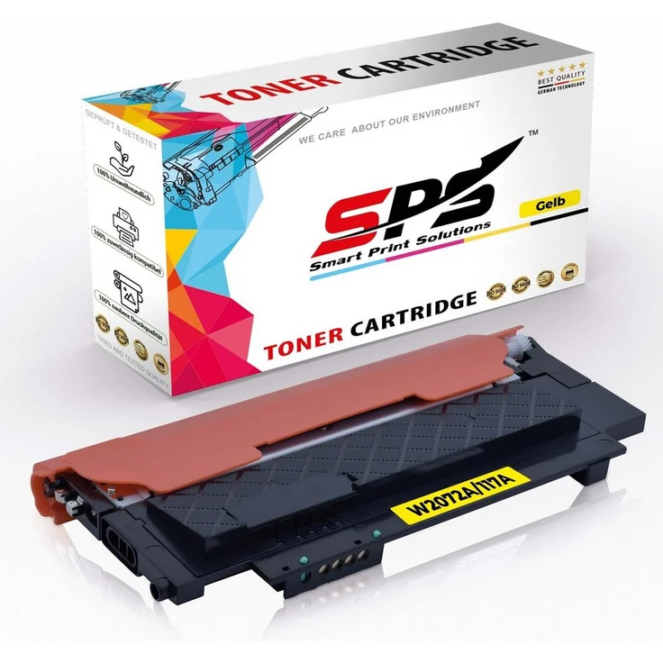 SPS Tonerkartusche W2072A / 117A, Kompatibel für HP Color Laser MFP 179FWG, Gelb, 700 Seitenreichweite (1er Pack)