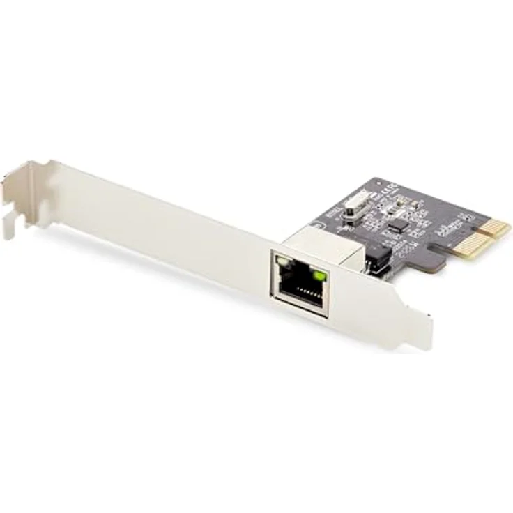 StarTech NIC 1-Port Netzwerkkarte, TAA-konform (PCI-E x1), Gigabit Ethernet 10/100/1000Mbps, Schwarz – Bild 1