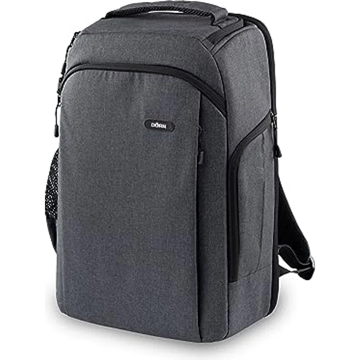 Dörr Prag Go, Fotorucksack 16 l mit variabler Fotoeinteilung und gepolstertem Laptopfach, Grau – Bild 1