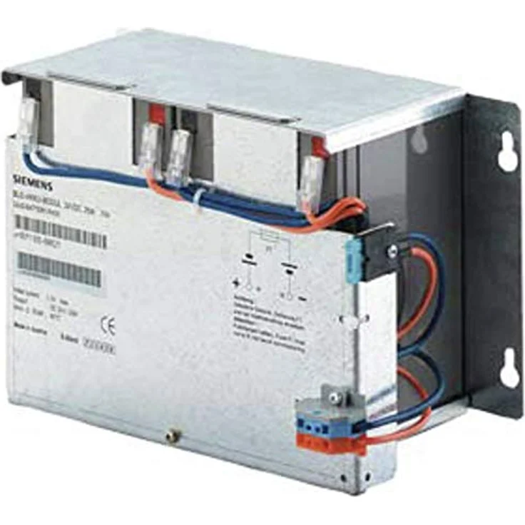 Siemens SITOP AKKUMODU, Energiespeicher-Batteriemodul mit 7 Ah Kapazität, 24 V USV, wartungsfreies Design, inklusive Wandhalterung, geeignet für 5-60 °C – Bild 1