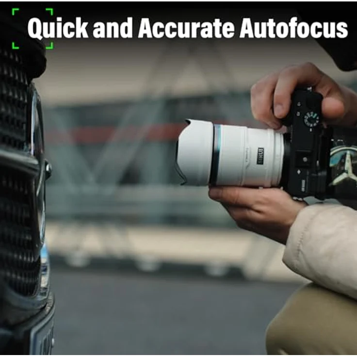 SIRUI Sniper 56 mm Autofokus-Objektiv, F1.2 Weitwinkel-APS-C Kameraobjektiv für A5 A6 A7 FX A9 ZV-E Serie (E-Mount, weiß) – Bild 3