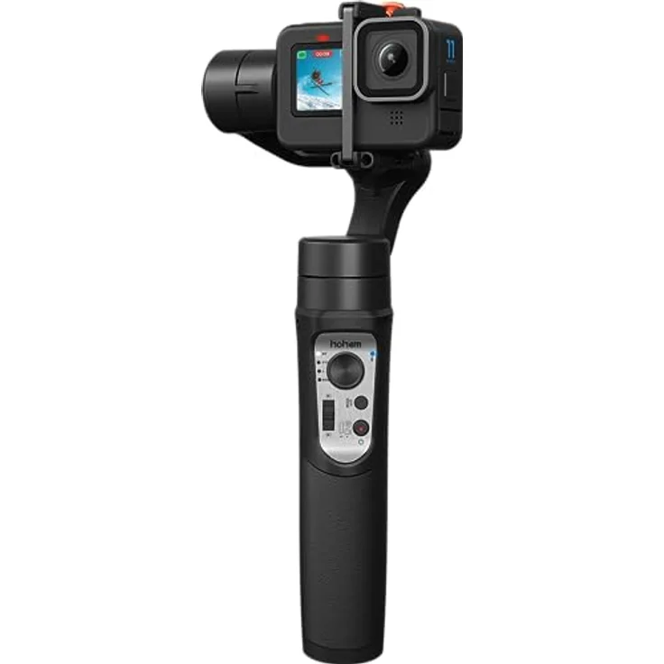 Hohem iSteady Pro4, 3-Achsen Action Camera Gimbal mit iSteady-5.0-Stabilisierung, IPX4 Spritzschutz, 14 Std. Laufzeit, Bluetooth-Kamerasteuerung, schwarz – Bild 1