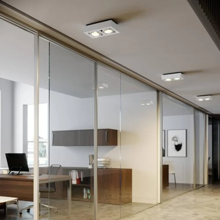 Arcchio Deckenlampe 'Ronka' (Modern) in Weiß aus Aluminium (2 flammig, GU10) - Wohnzimmerleuchte – Bild 3