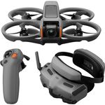 DJI Avata 2 Fly More Combo (1 Akku), FPV-Drohne mit 4K-Kamera, mit Propellerschutz, Flips/Rollen auf Tastendruck, POV Content Kamera-Drohne, inkl. Goggles 3 und RC Motion 3