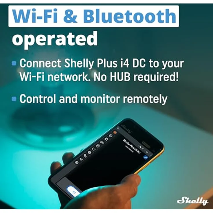 Shelly Home Shelly Relais 'Plus i4 DC' WLAN Szenenaktivierer BT – Bild 4