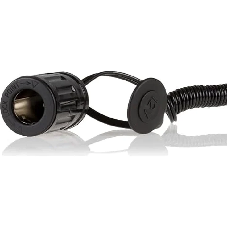alca Verlängerungskabel 12 V / 24 V, 6 A, 5 m Zigarettenanzünder, schwarz – Bild 5