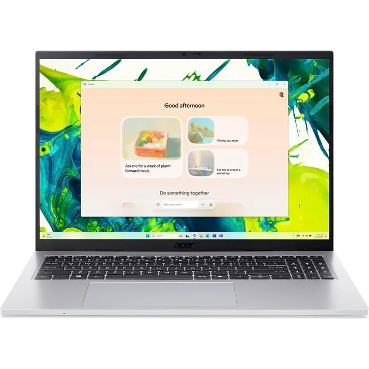 Acer Aspire Go 16 (AG16-71P-73DQ), 16,0" WUXGA IPS, 120Hz, Intel i7-150U, 16GB RAM, 512GB SSD, silber, Windows 11 – Bild 1