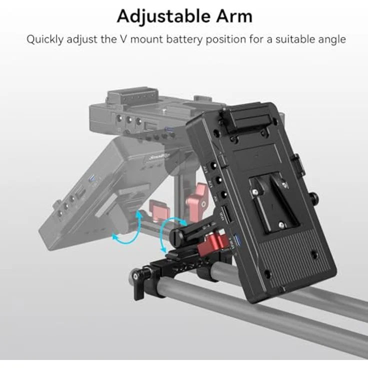 SmallRig 3204 V Mount Batterij Adapter Plaat met Verstelbare Arm – Bild 5