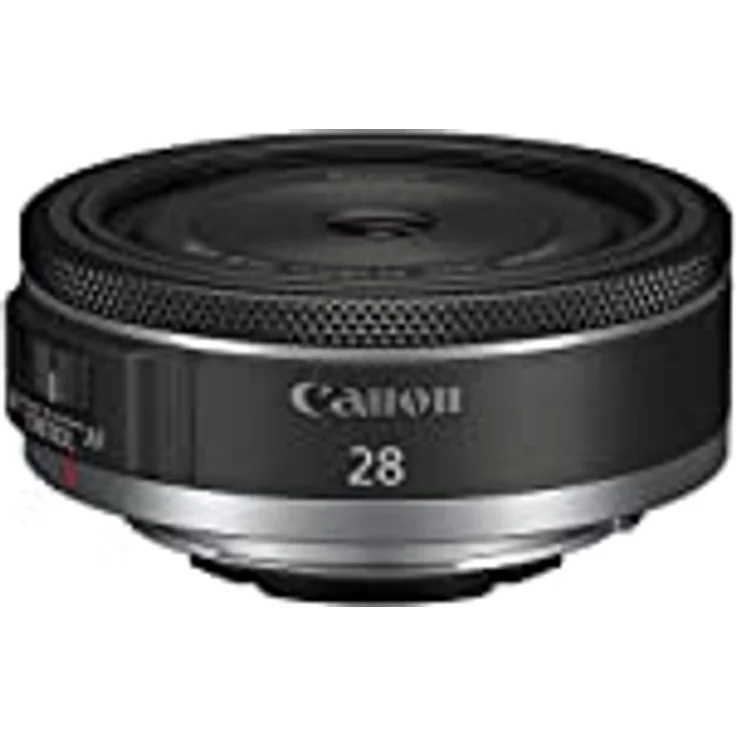 Canon RF 28mm F2.8 STM Pancake-Objektiv (Kameraobjektiv für Reise- und Straßenfotografie, 1:2,8 Lichtstärke, STM Motor, 7 Lamellen-Irisblende, Steuerungsring, Weitwinkelobjektiv) schwarz - Preisvergleich – Bild 1