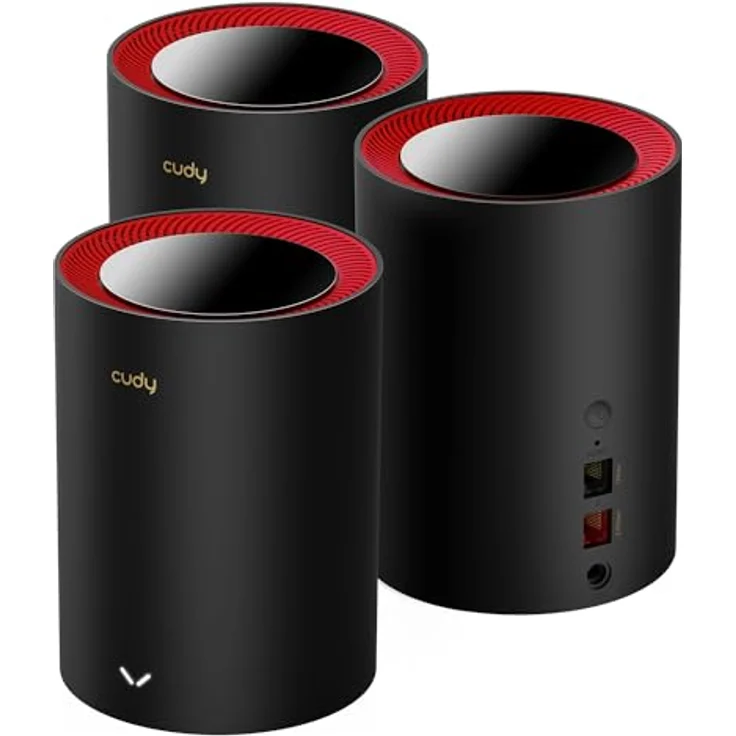 Cudy AX3000 2,5G Netzwerk System Wi-Fi 6, 2,5 g WAN, Backhaul Ethernet, ideal für 1Gig+ Internet, Wireguard, OpenVPN, Zerotier, CloudFlare, DDNS, 2023 Freigabe M3000 3-Pack – Bild 1