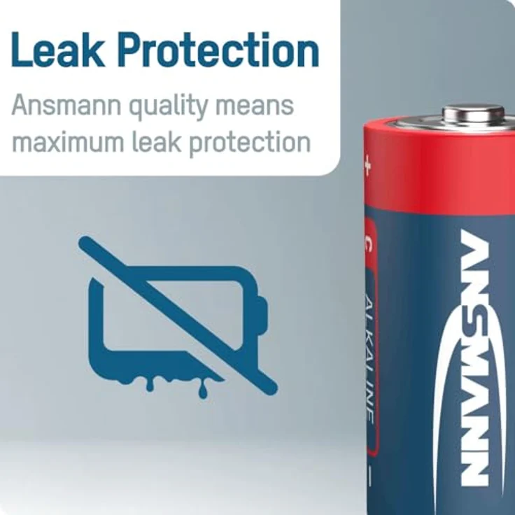 ANSMANN Batterien Baby C LR14 4 Stück 1,5V - Alkaline Batterie langlebig & auslaufsicher - Ideal für Spielzeug, LED Taschenlampe, Radio, Modellbau uvm – Bild 5