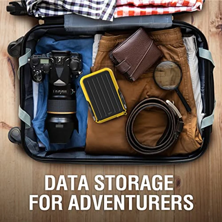 Silicon Power Armor A66, Externe Festplatte 4 TB, tragbar, schwarz-gelb, stoßfest und wasserfest, USB 3.2 Gen 1 – Bild 3