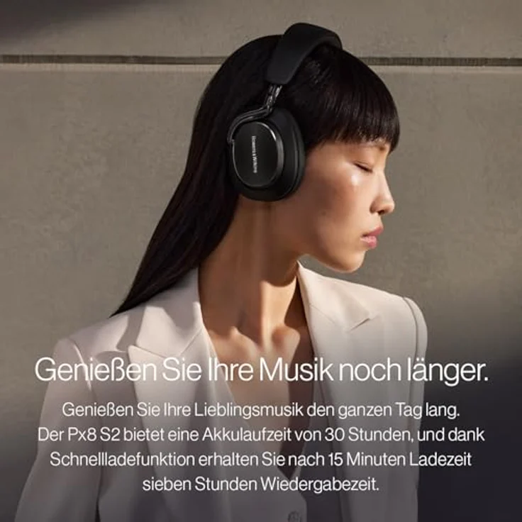 Bowers & Wilkins Px8 S2 High-End-Kopfhörer mit ANC, aptX Lossless, 40 mm Treibern & Luxusdesign aus Nappaleder – Bild 5