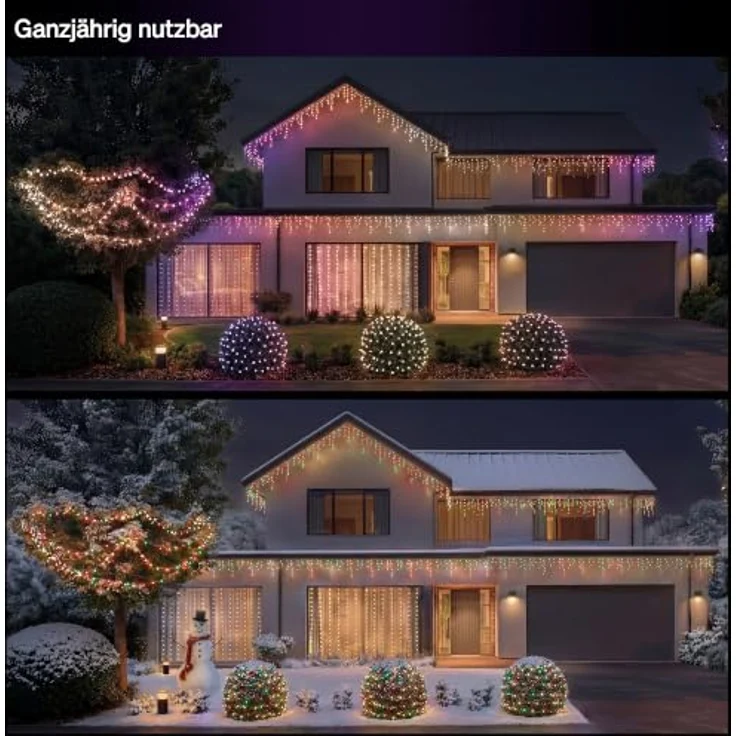PHILIPS Hue Festavia Lichterkette RGBW, smarte Außen- und Innenbeleuchtung mit stufenlosem Warm- und Kaltweiß, IP54 wetterfest – Bild 6