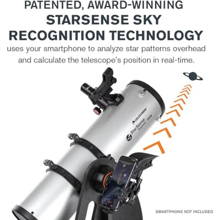 Celestron StarSense Explorer 130mm Tabletop Dobson, Teleskop mit Zielerkennung und stabiler Tischmontierung – Bild 3