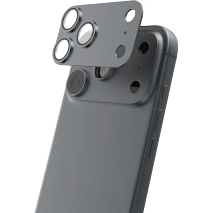 Hama Cam Protect Pro, Kameraschutzglas für Apple iPhone 18 Pro, Dunkelgrau – Bild 3