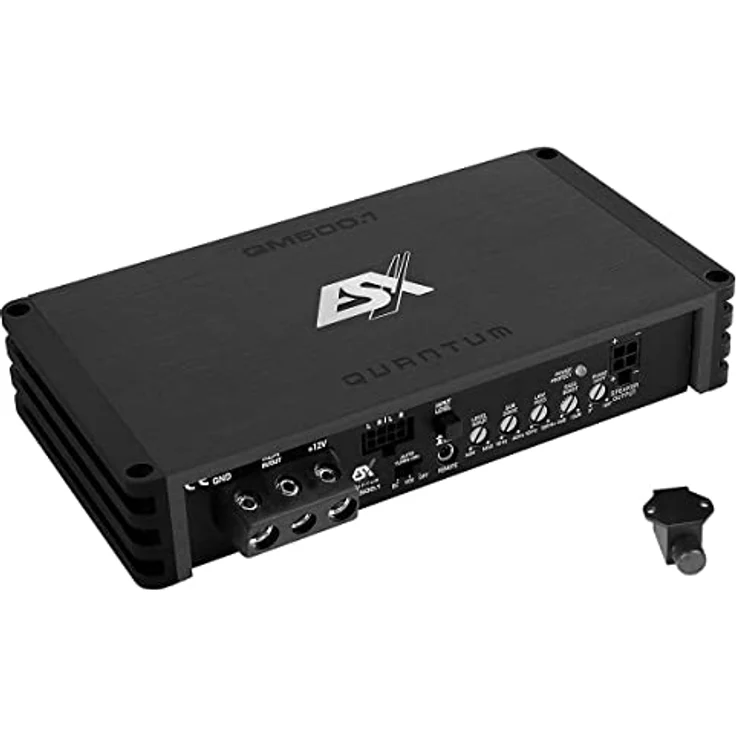 ESX QM500.1, Mono Class D Mini Digital Verstärker mit 500 Watt RMS Ausgangsleistung, schwarz – Bild 1