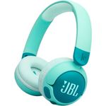 JBL Junior 320 BT, Kabellose On-Ear Bluetooth-Kopfhörer für Kinder, 50 h Wiedergabe, Safe Sound, einfache Bedienung und Sticker-Set, Grün